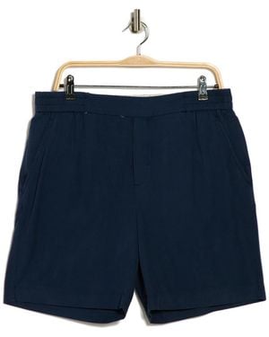 Tahari Elastic Waist Shorts - Blue