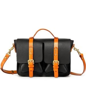 Old Trend Speedwell Leather Satchel - Black