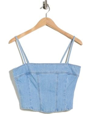 L'Agence Arlin Seamed Midi Tank - Blue