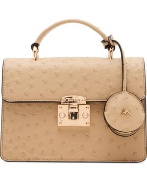 Anne Klein Top Handle Satchel - Natural