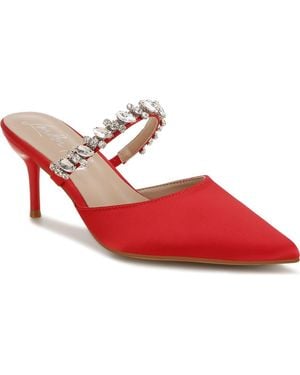 LONDON RAG Sena Pointed Toe Mule - Red