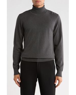 T.R. Premium Slim Fit Turtleneck Sweater - Black