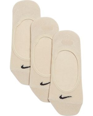 Nike 3-Pack No-Show Socks - Natural
