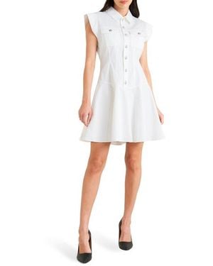 FREEMARKET Denim Minidress - White