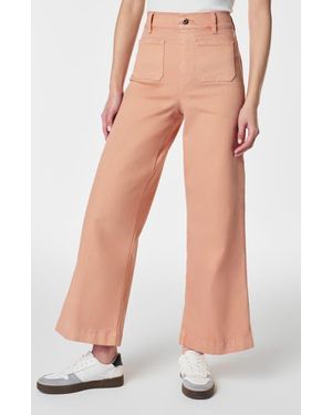 Spanx Garment Dyed Patch Pocket Crop Wide Leg Pants - Multicolor