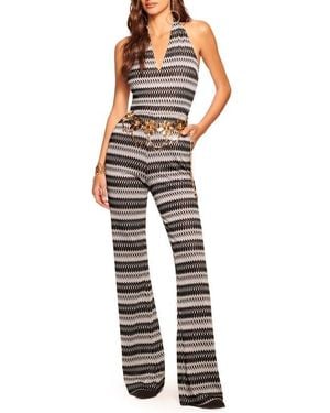 Ramy Brook Chandler Halter Neck Jumpsuit - Black