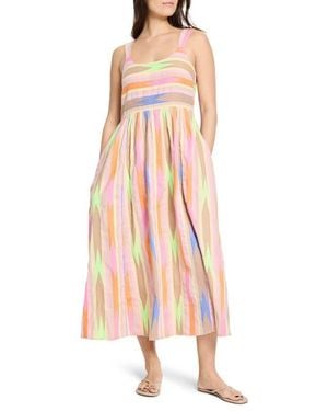 NIC+ZOE Heat Wave Sadie Stripe Sundress - Pink