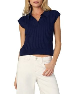 Joe's Jeans The Mal Popover Rib Sweater - Blue