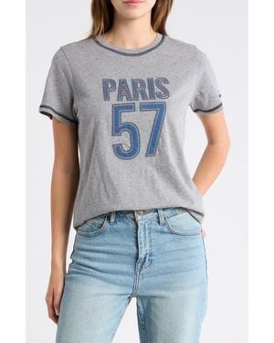 Cinq À Sept Paris 57 Heathered T-Shirt - Gray