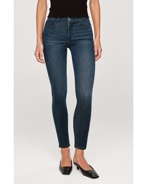 DL1961 Farrow Instasculpt High Waist Ankle Skinny Jeans - Blue