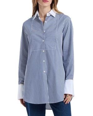 Robert Graham Maude Long Sleeve Shirt - Blue