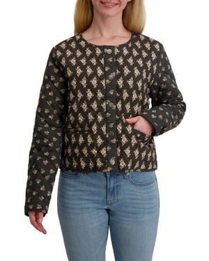 Lucky Brand Diamond Quilted Jacket - Black