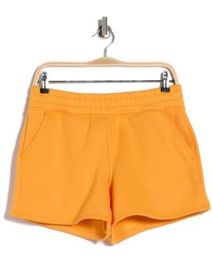 90 Degrees Varsity Vault Fleece Shorts - Orange