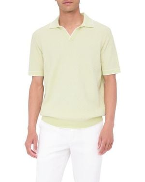 Bugatchi Tipped Johnny Collar Polo - Multicolor