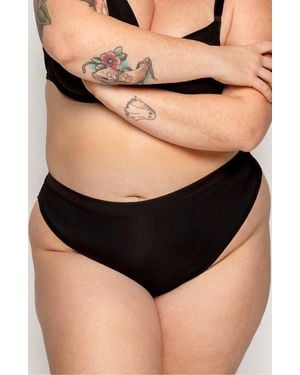 Curvy Couture Micro Thong - Black