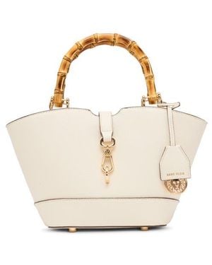 Anne Klein Rounded Mini Tote - Natural