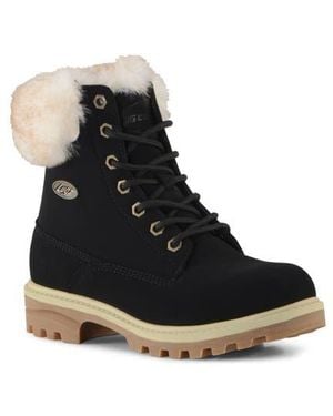 Lugz Empire High Faux Fur Lug Sole Boot - Black