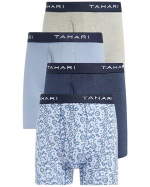Tahari 4-Pack Stretch Boxer Briefs - Blue