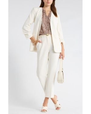 Nordstrom Rack Slim Cinched Sleeve Blazer - White
