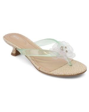 MIA Magnoleia Kitten Heel Sandal - White