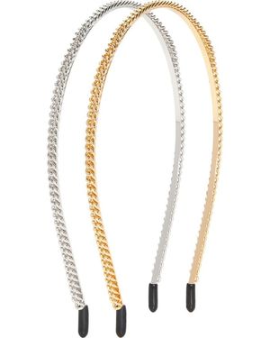 Tasha Assorted 2-Pack Chain Headbands - Metallic
