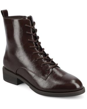 Journee Collection Vienna Combat Boot - Brown