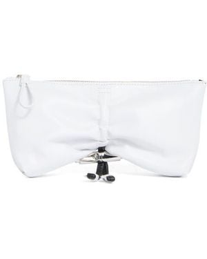 Longchamp Le Roseau Small Clutch - White