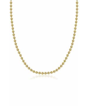 Best Silver Plated Sterling Moon Ball Chain Necklace - Metallic