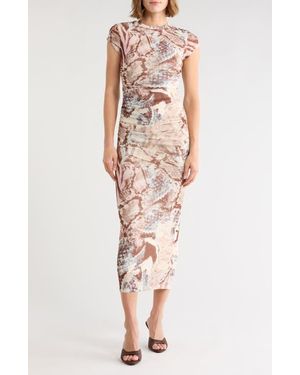 AFRM LOS ANGELES Cici Mesh Maxi Dress - Multicolor