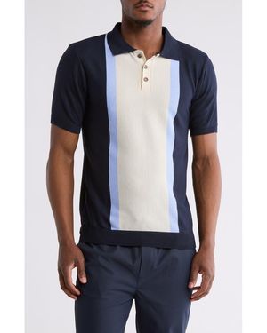 T.R. Premium Slim Fit Polo Sweater - Blue