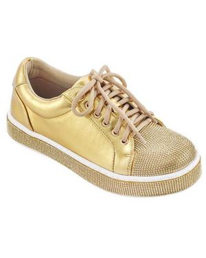 Lady Couture Legend Rhinestone Sneaker - Metallic