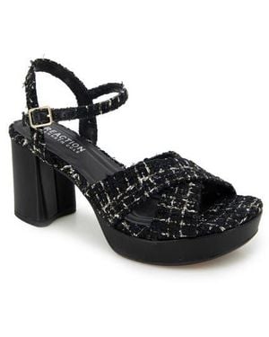 Kenneth Cole Reeva Ankle Strap Platform Sandal - Black