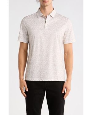 Bugatchi Short Sleeve Polo - White