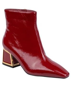 Ninety Union Brooke Block Heel Boot - Red
