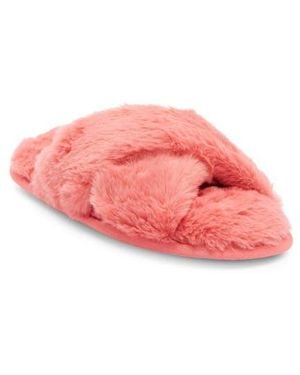 Rachel Roy Cardi Faux Fur Slipper - Pink