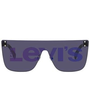 Levi's 99Mm Shield Sunglasses - Blue