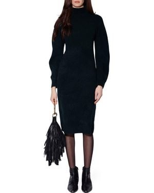 Walter Baker Adaline Long Sleeve Turtleneck Dress - Black