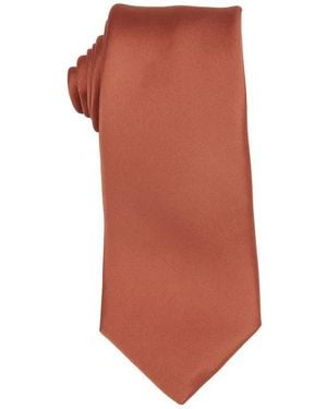 Con.struct Solid Satin Tie - Orange