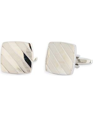 James Michael Brushed & Polished Cuff Links - Metallic