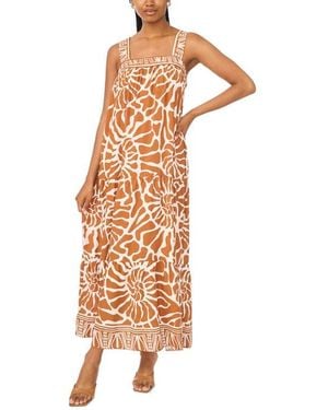 Msk Tie Back Maxi Dress - Multicolor