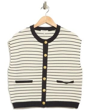 Rag & Bone Evelyn Stripe Vest - Gray