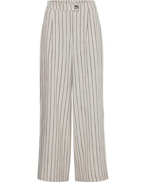 B.Young Johanna Striped Pants - Gray