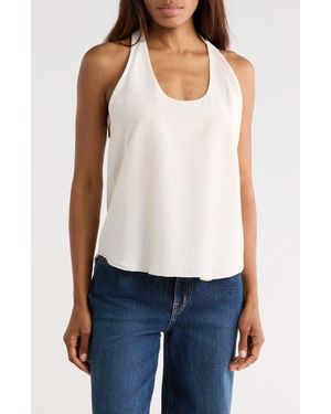 Twp Carries Cotton & Silk Racerback Tank - Natural
