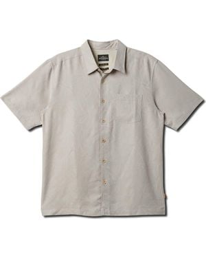 Quiksilver Island Jungle Short Sleeve Shirt - Gray