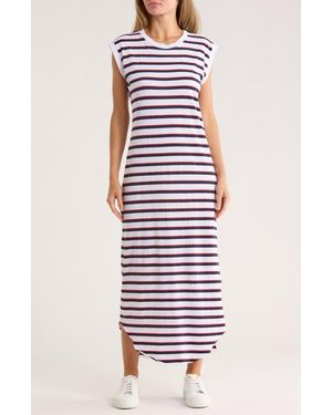 Frank & Eileen Cory Muscle Tee Maxi Dress - Red
