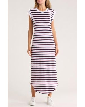 Frank & Eileen Cory Muscle Tee Maxi Dress - Red