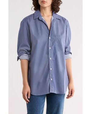 Frank & Eileen Relaxed Fit Cotton Button-Up Shirt - Blue