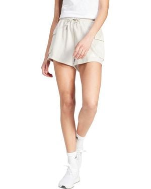 adidas French Terry Cargo Shorts - White