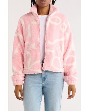 Thread & Supply Faux Shearling Jacket - Red