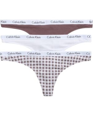 Calvin Klein Logo Assorted Thongs - Multicolor